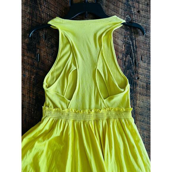 Anthropologie Daily Practice Jump High Yellow Maxi Cutout Sundress Size … - Picture 8 of 11